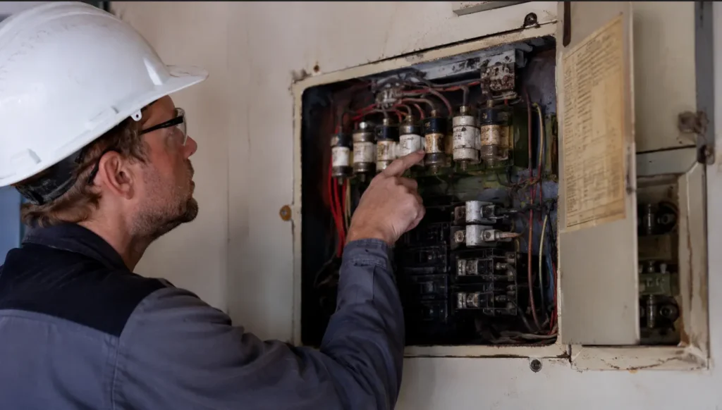 Signs you need an electrical panel upgrade including an outdated fuse box panel